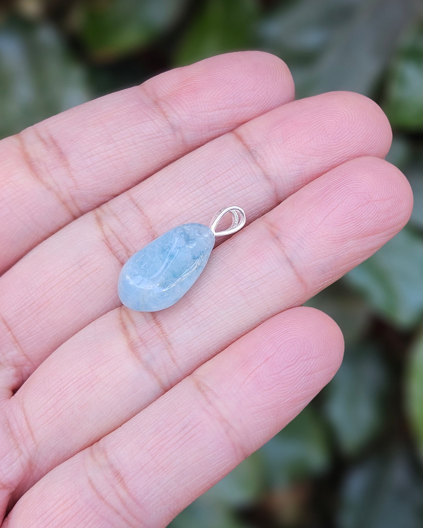 Freeform Aquamarine Pendant Serenity