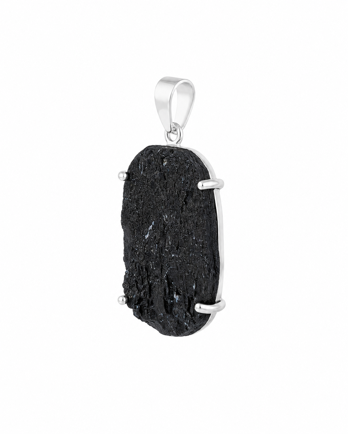 Ruwe Zwarte Toermalijn Hanger Wakana