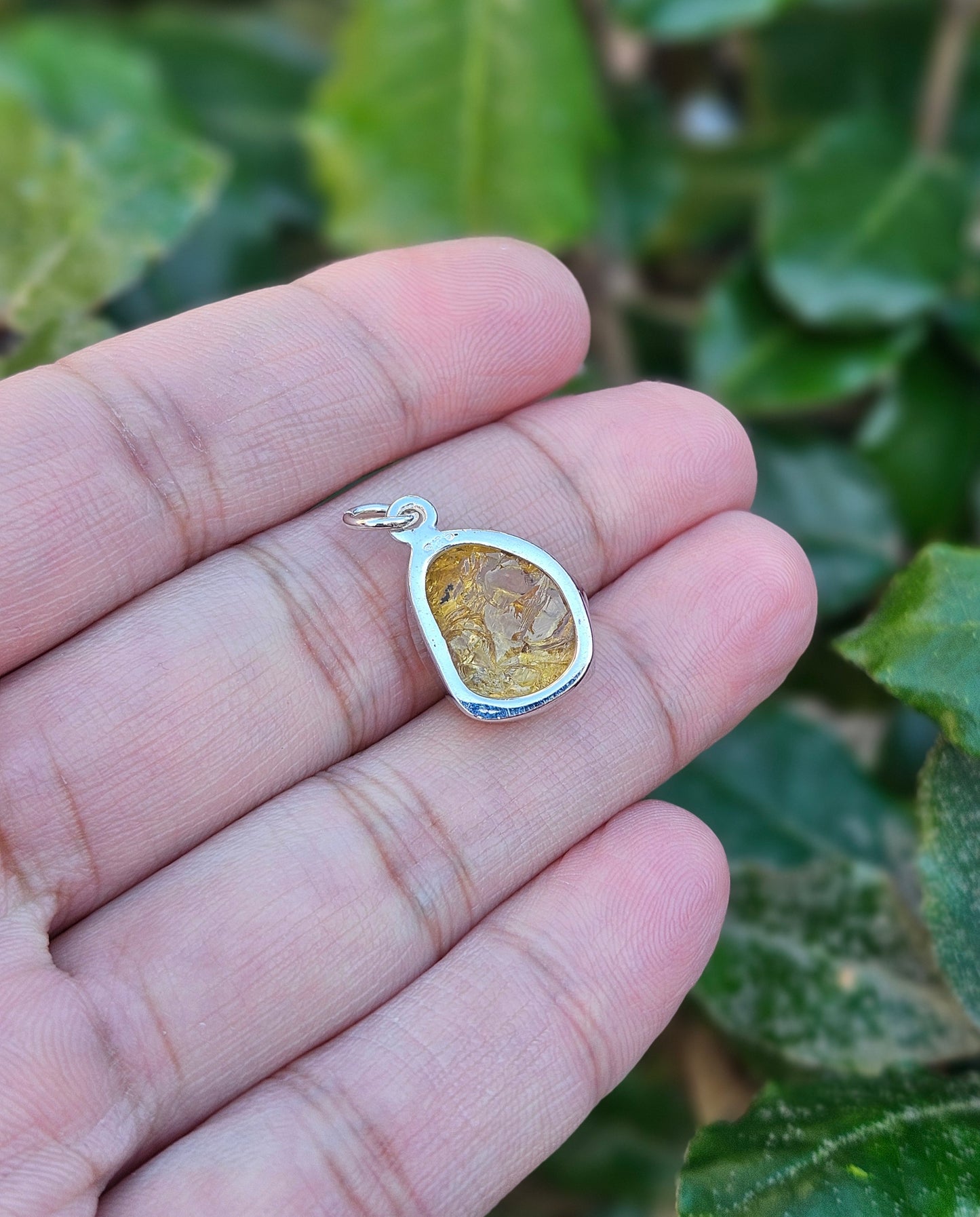 Raw Citrine Pendant Solara