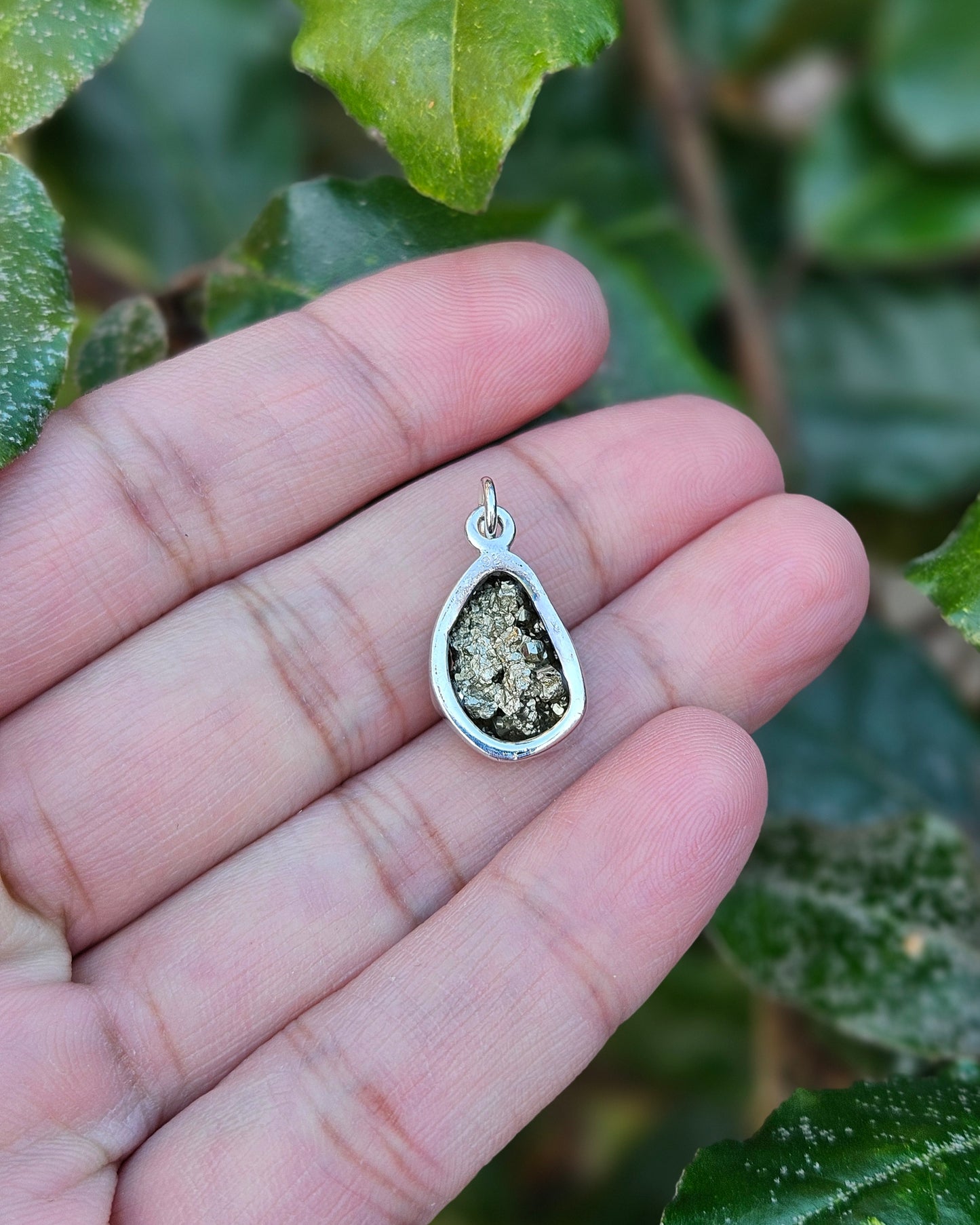 Raw Pyrite Pendant Caius