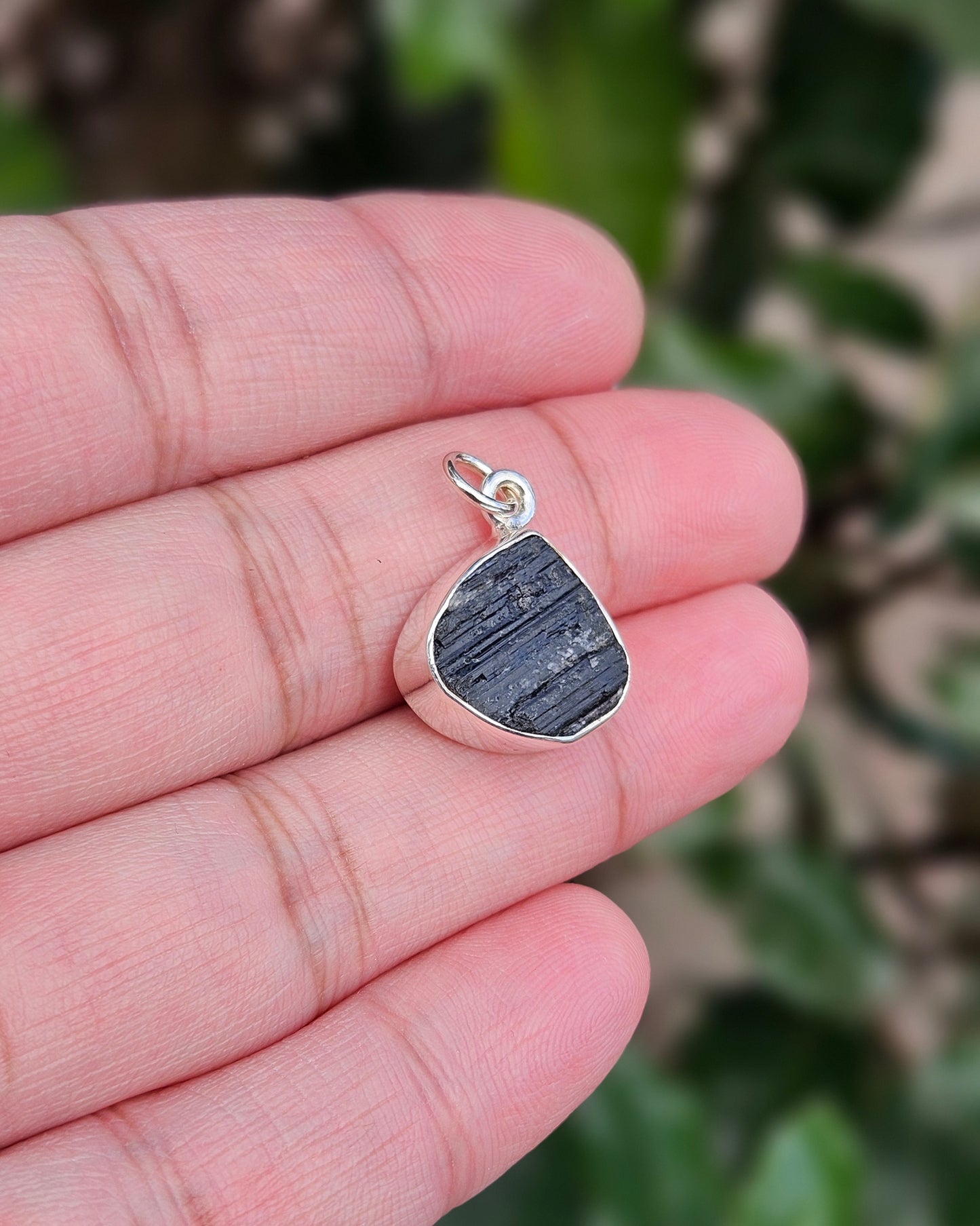Heart Shaped Black Tourmaline Pendant Cura