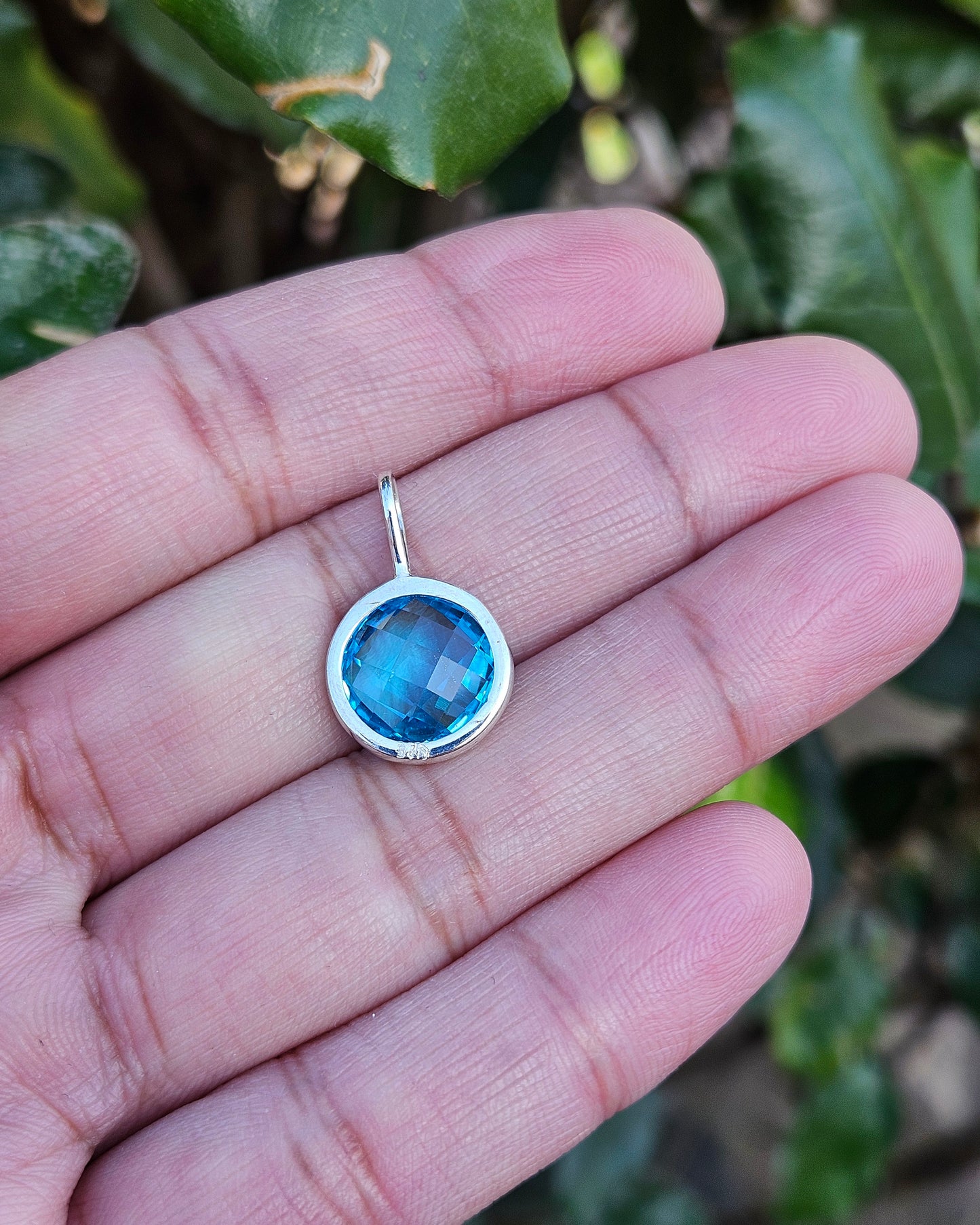 Blauw Topaas Hanger Giulia