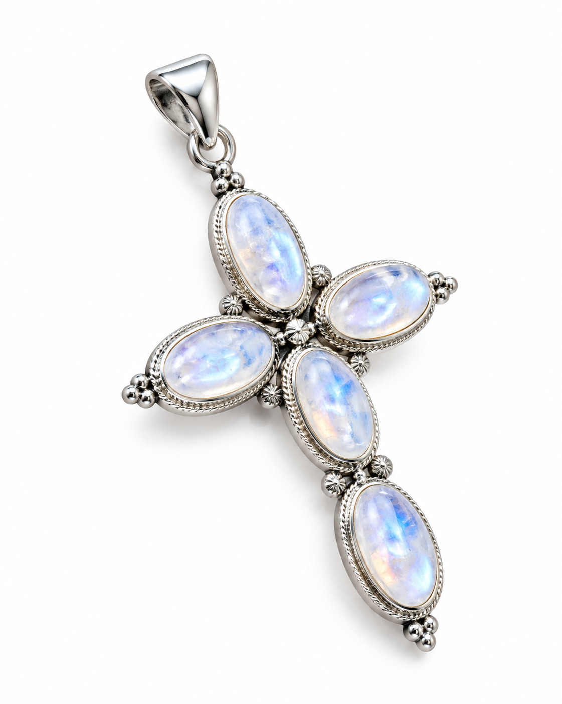 Moonstone Cross Pendant Livana