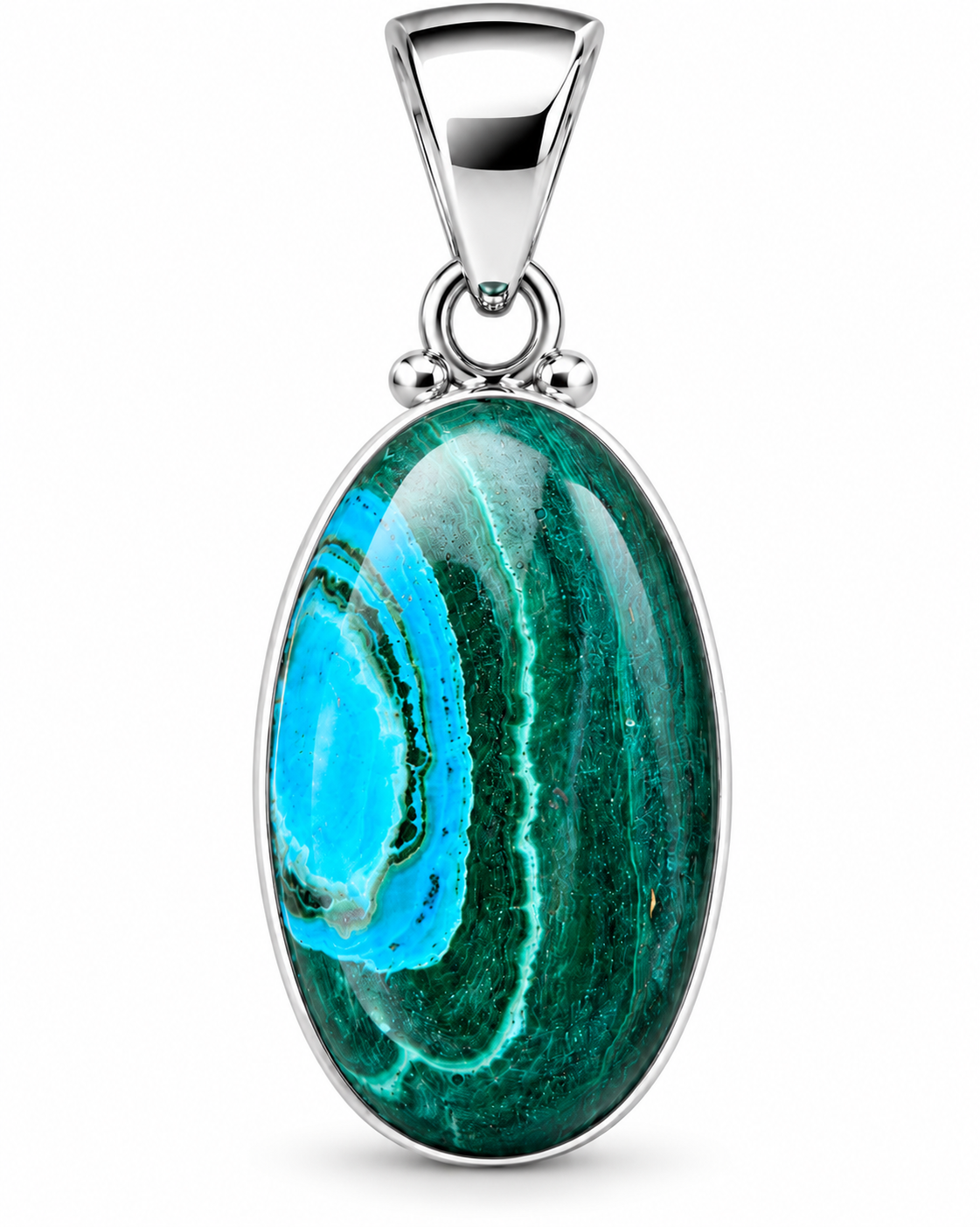 Malachiet En Chrysocolla Hanger Zene