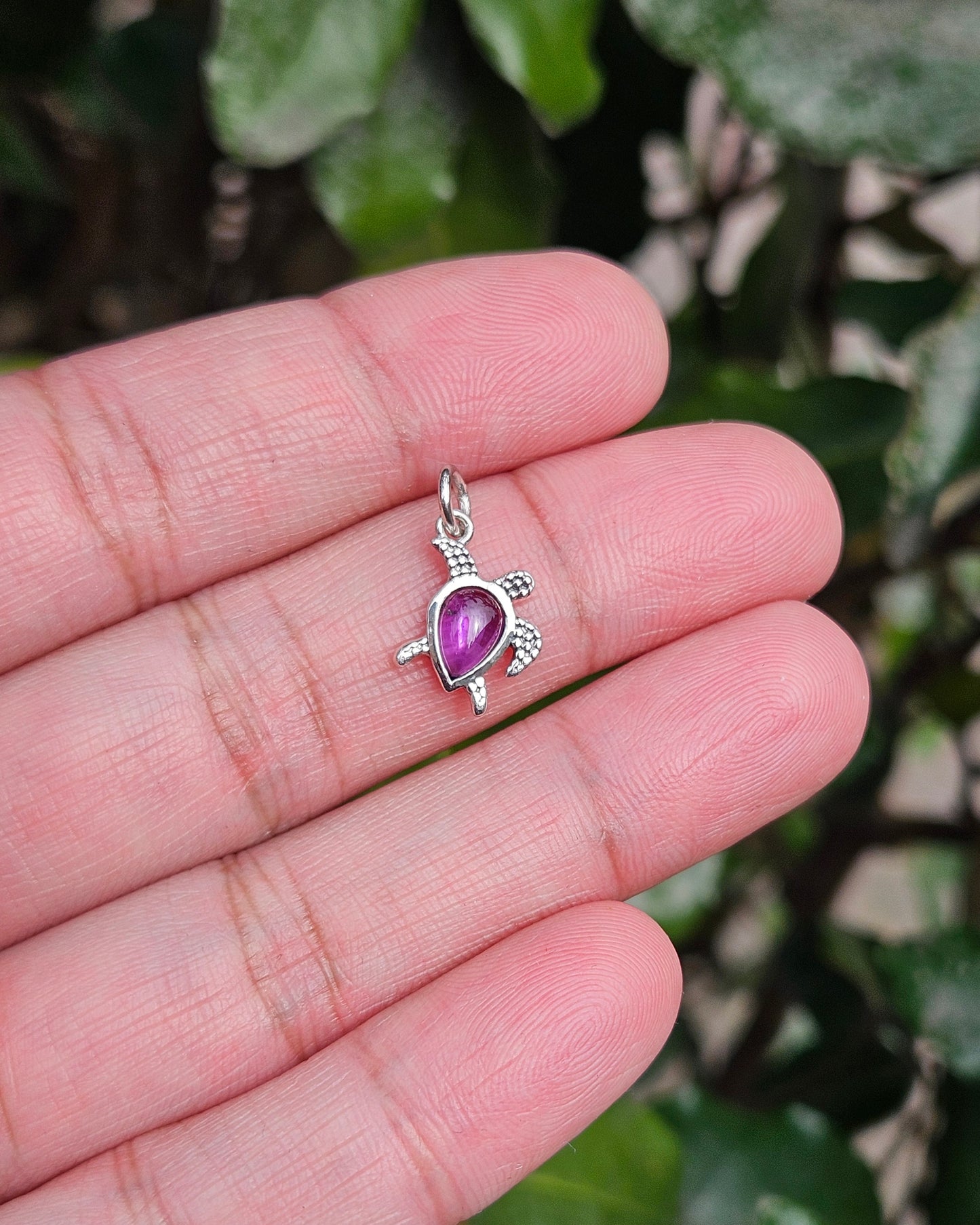 Amethyst Turtle Pendant Sri