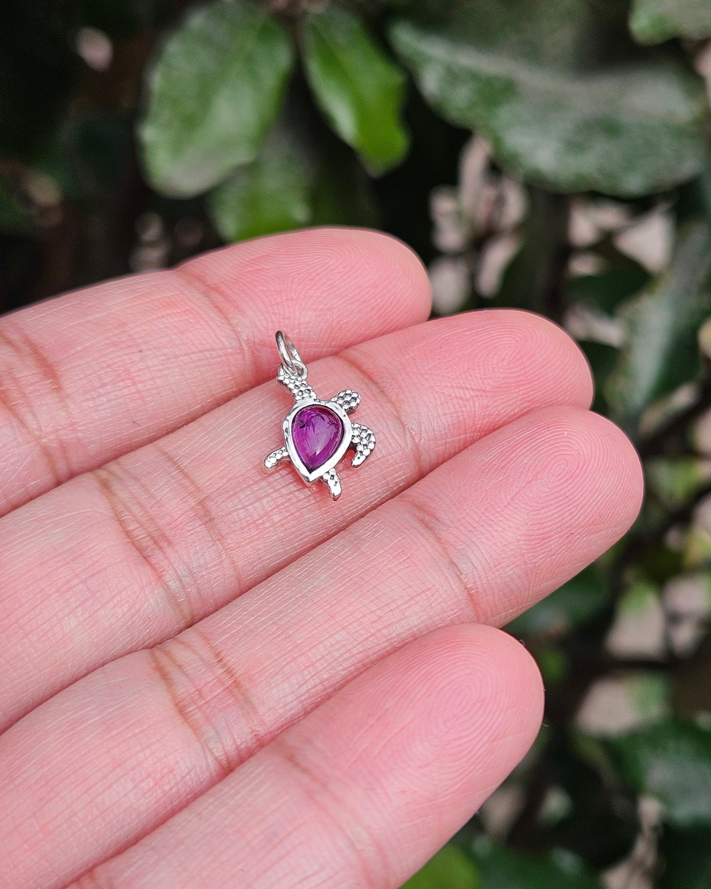 Amethyst Turtle Pendant Sri
