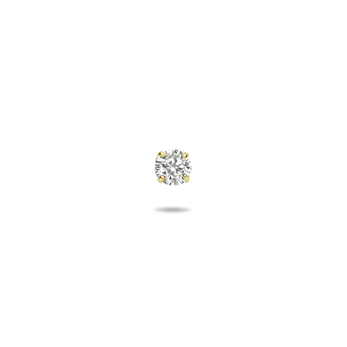 14K Gouden Zirkonia Oorknop Ostuni