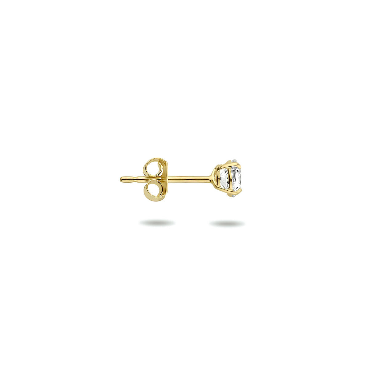 14K Gouden Zirkonia Oorknop Ostuni