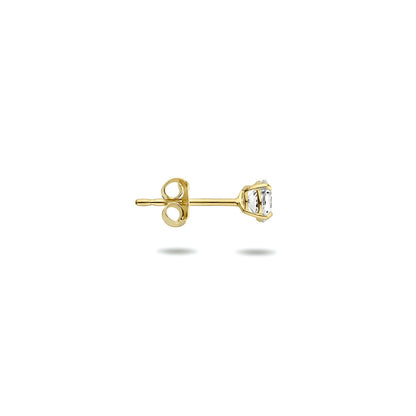 14K Gouden Zirkonia Oorknop Ostuni