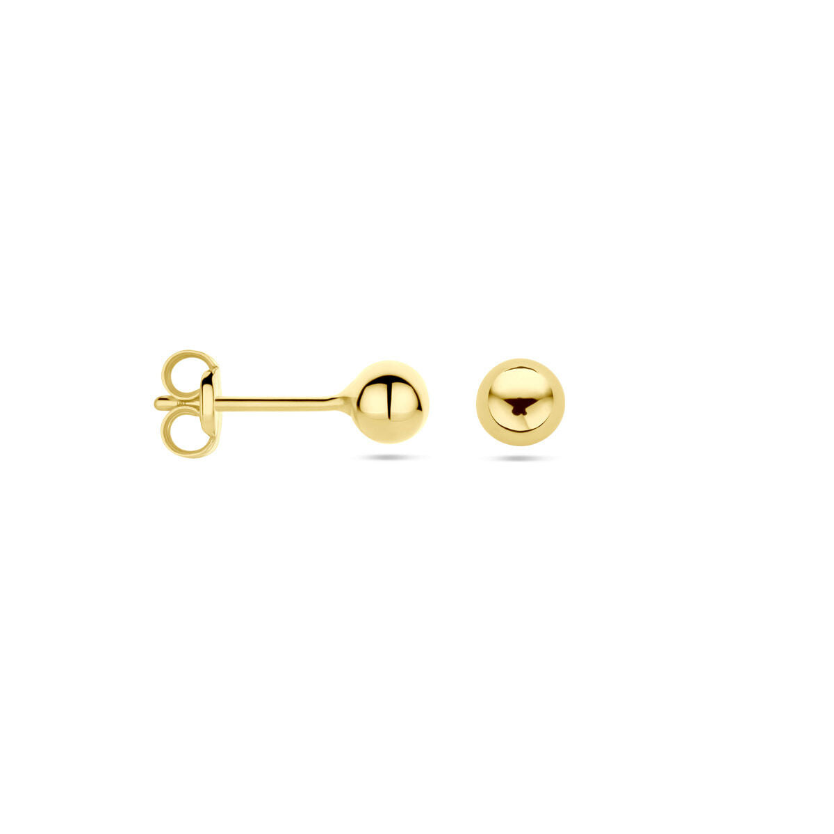 9K Gouden Bolletjes Oorknoppen 4mm Rome