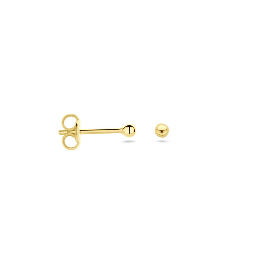 14K Gold Ball Stud Earrings 2mm Bellagio
