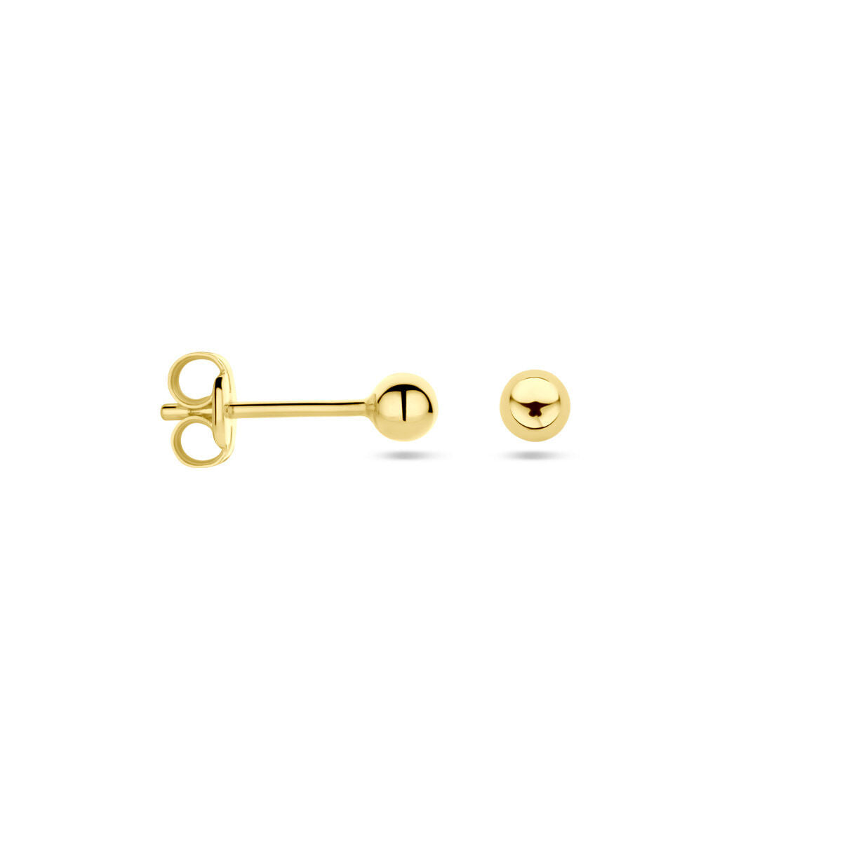 14K Gouden Bolletjes Oorknoppen 3mm Bellagio