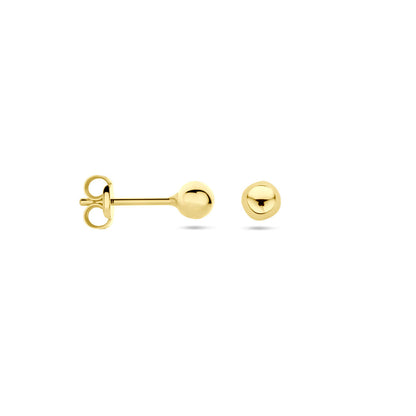 14K Gouden Bolletjes Oorknoppen 3.5mm Bellagio