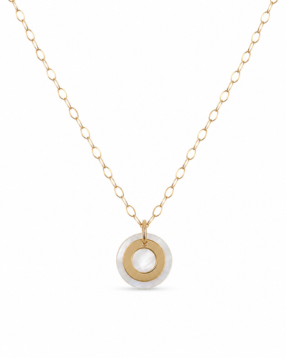 14K Gouden Parelmoer Ketting Ravello