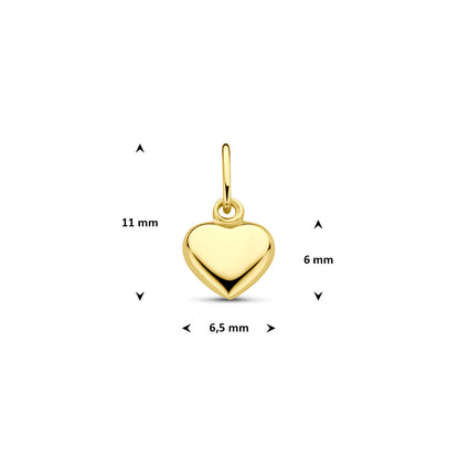 9K Gouden Hanger Hartje Verona