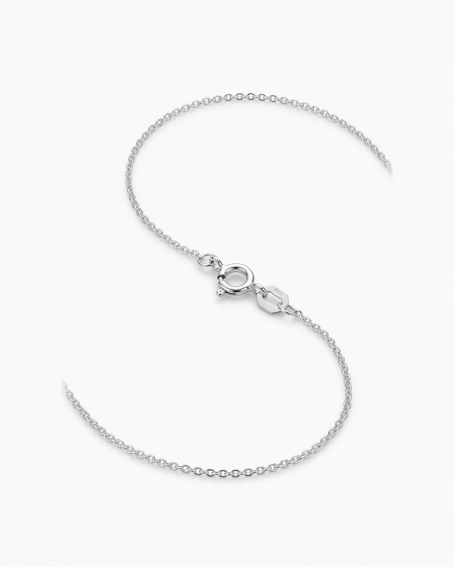 Anchor Necklace - Real Silver 42cm - 45cm - 50cm