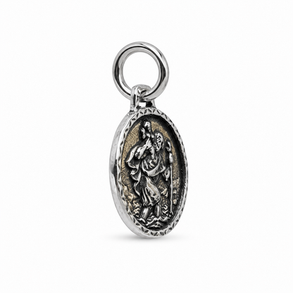 Saint Christopher Pendant Round