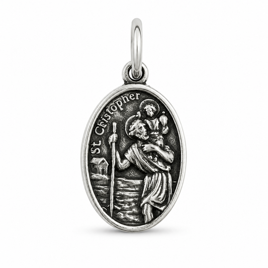 Saint Christopher Pendant Oval