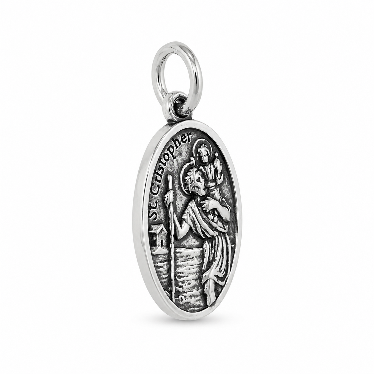 Saint Christopher Pendant Oval