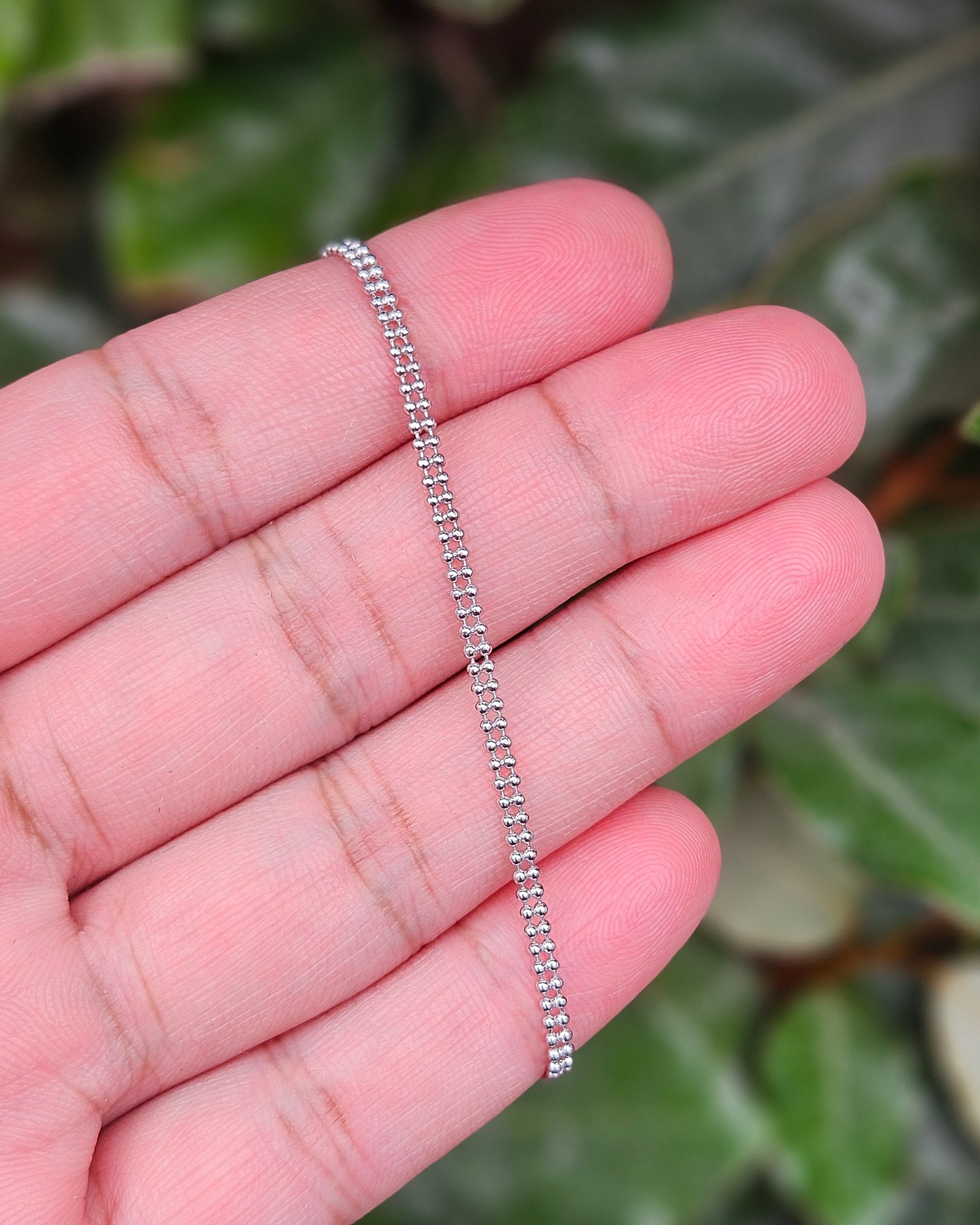 Gerhodineerd Zilveren Bolletjes Armband Dotti