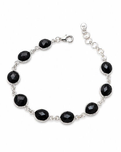 Zilveren Onyx Armband Nishta