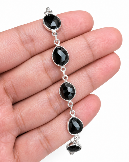 Zilveren Onyx Armband Nishta