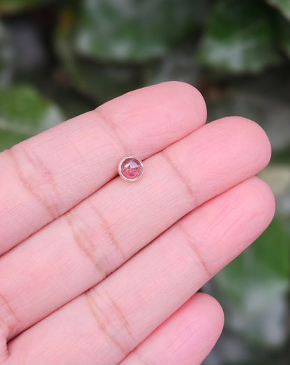 Pink Tourmaline Stud Earring Mpenzi