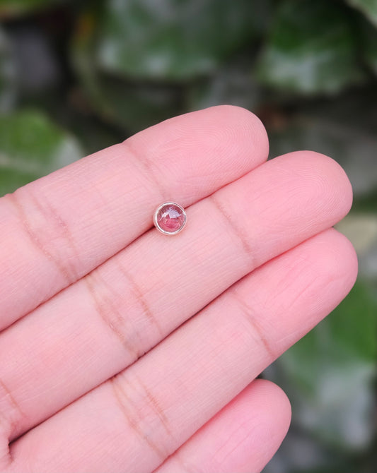 Pink Tourmaline Stud Earring Mpenzi