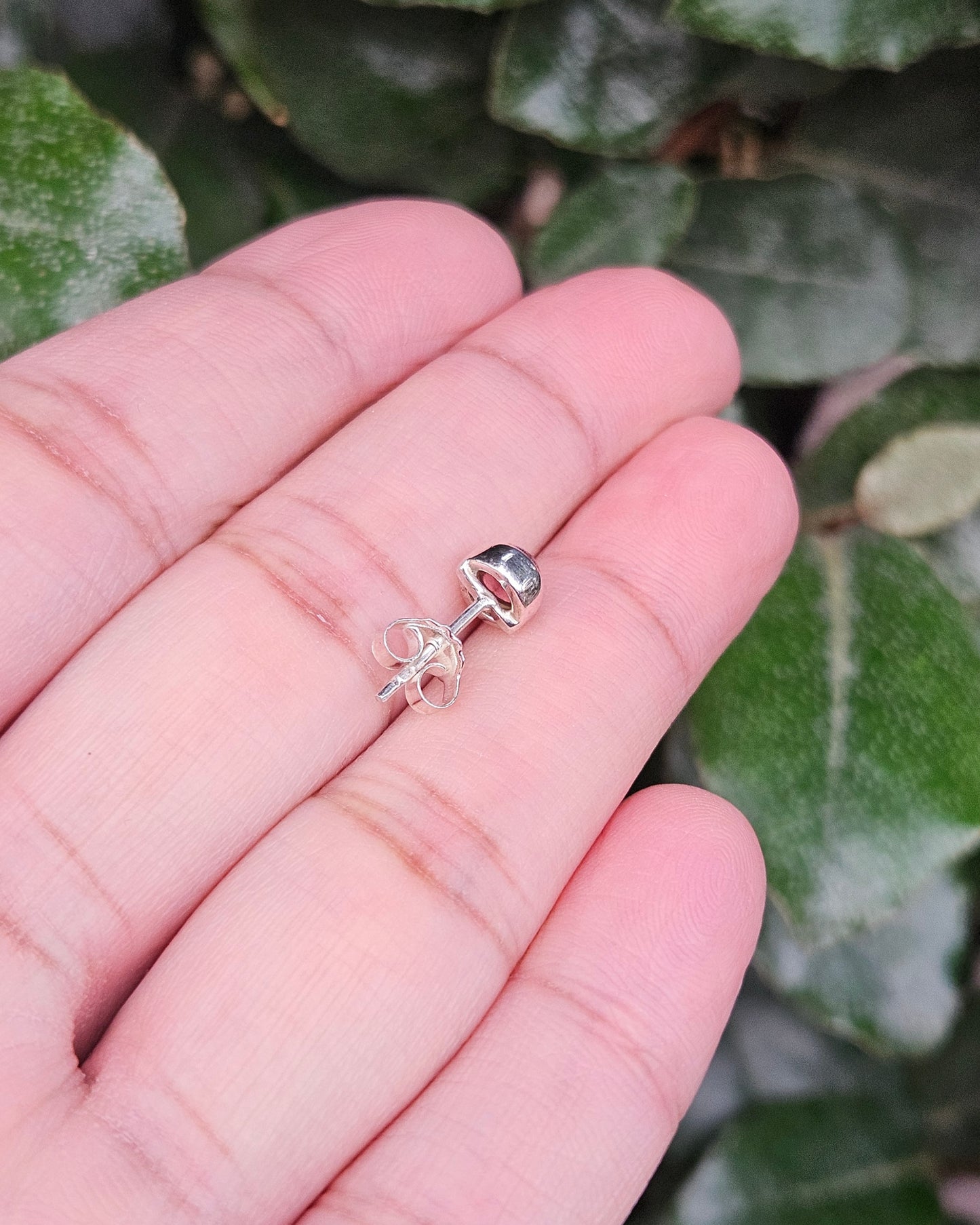 Pink Tourmaline Stud Earring Mpenzi