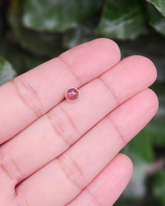 Pink Tourmaline Stud Earring Turamali