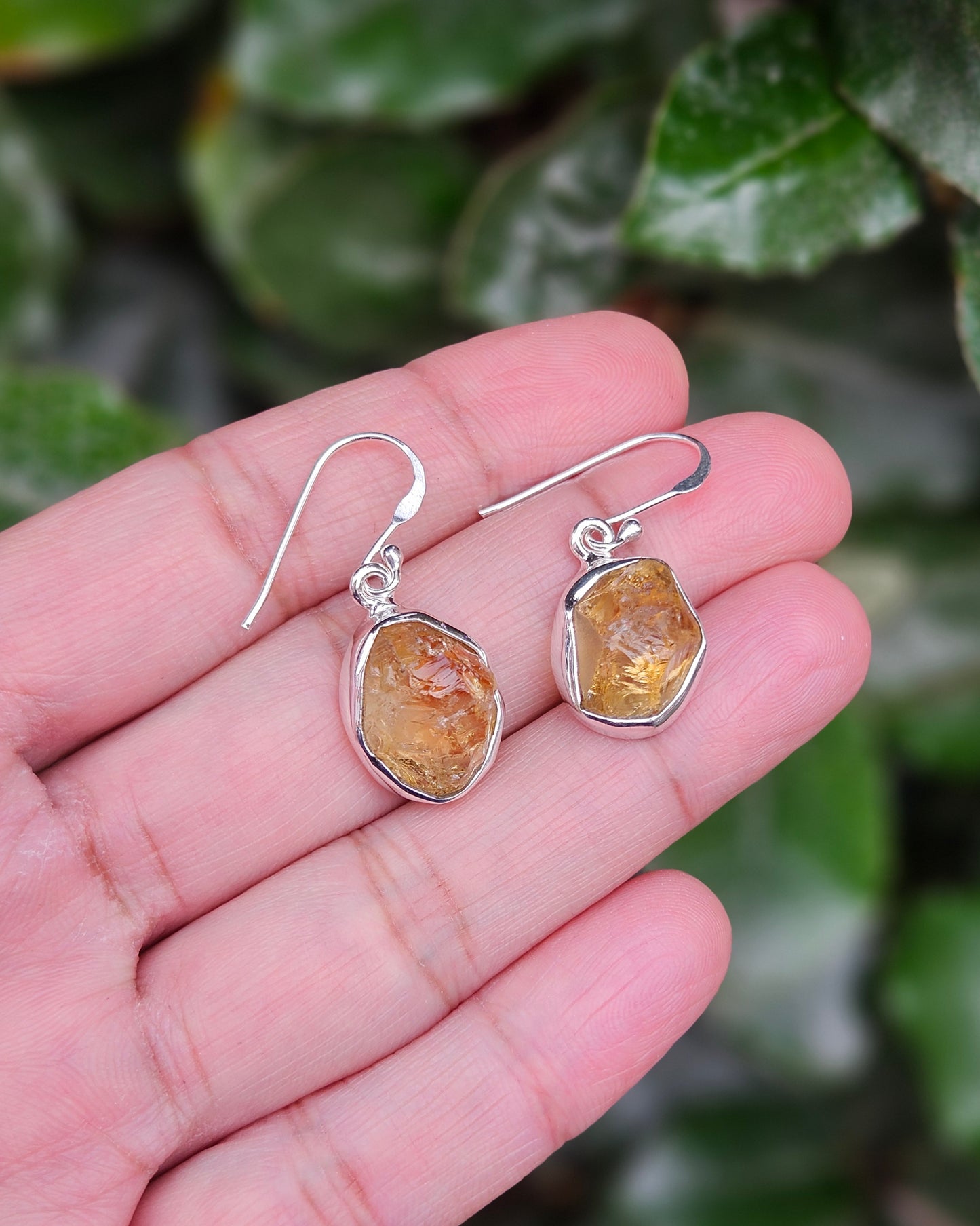 Raw Citrine Hinata Earrings