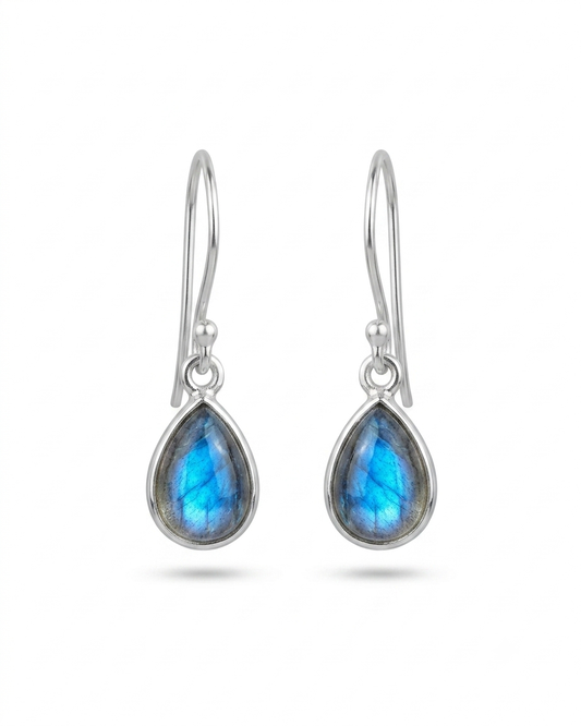 Labradorite Earrings Aura Protector