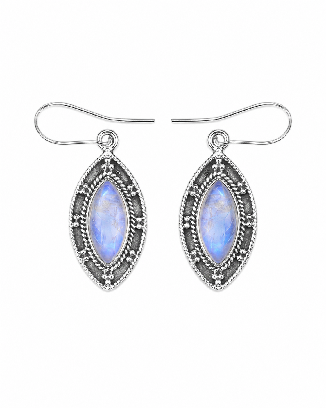 Maansteen Oorhangers Femme