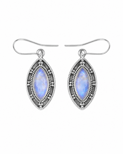 Maansteen Oorhangers Femme