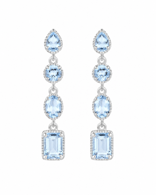 Blue Topaz Earrings Juyo