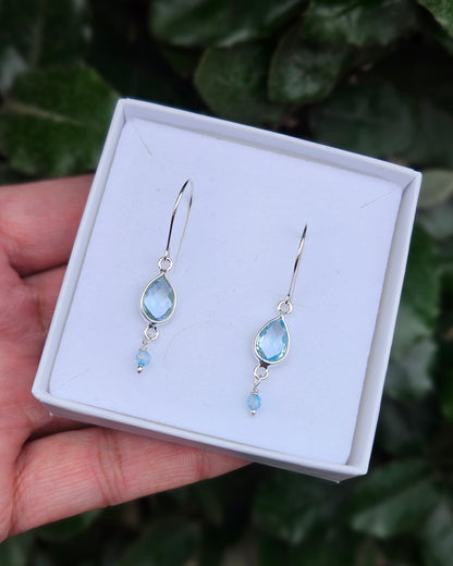 Blue Topaz Earrings Darya