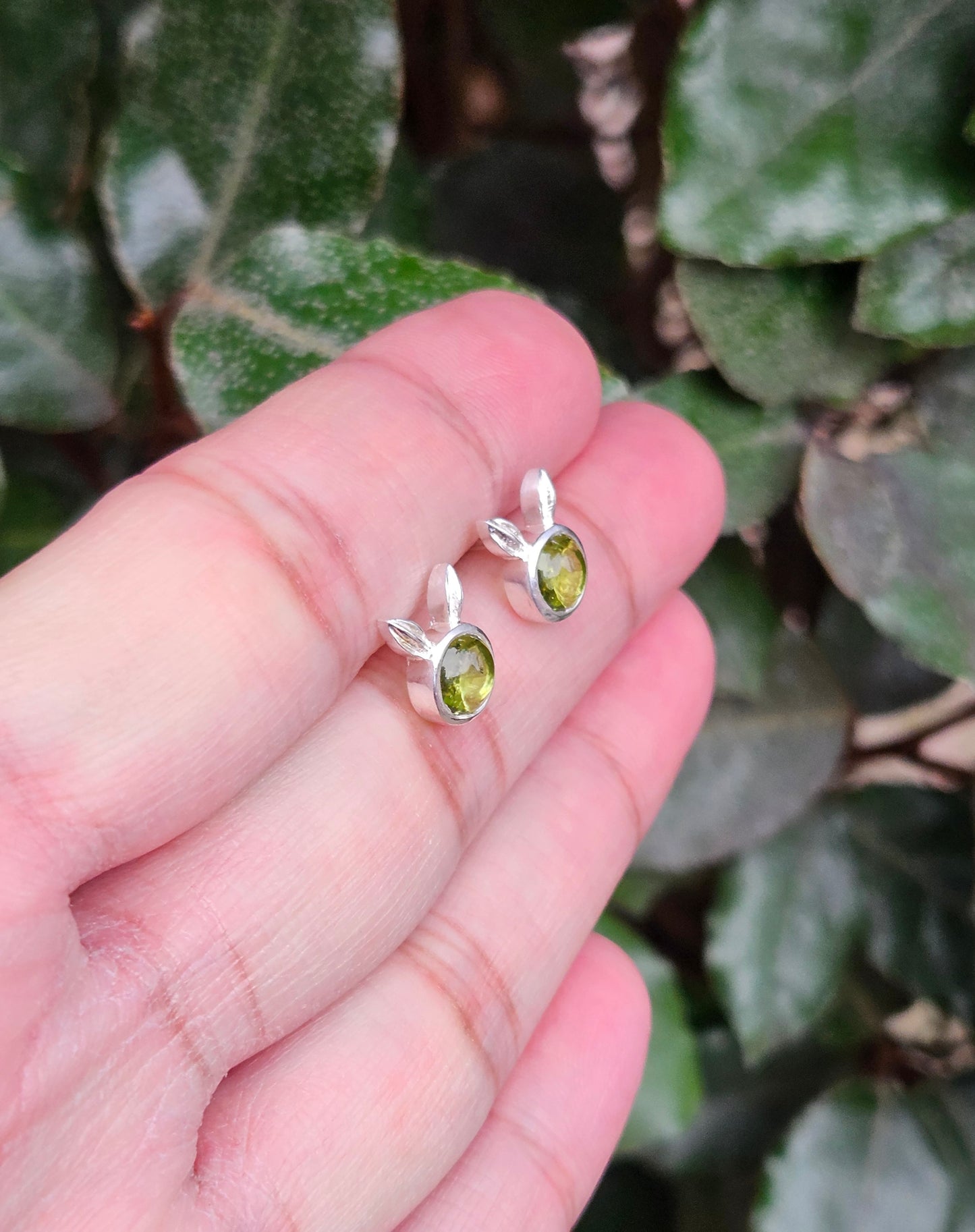 Peridot Stud Earrings Lina