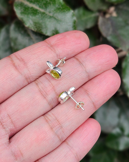 Peridot Stud Earrings Lina