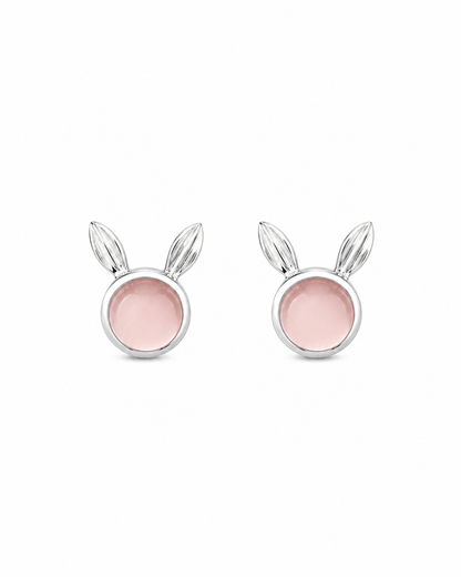Rose Quartz Stud Earrings Upendo