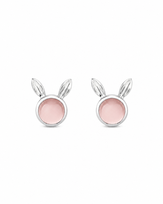 Rose Quartz Stud Earrings Upendo