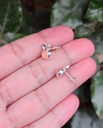 Rose Quartz Stud Earrings Upendo