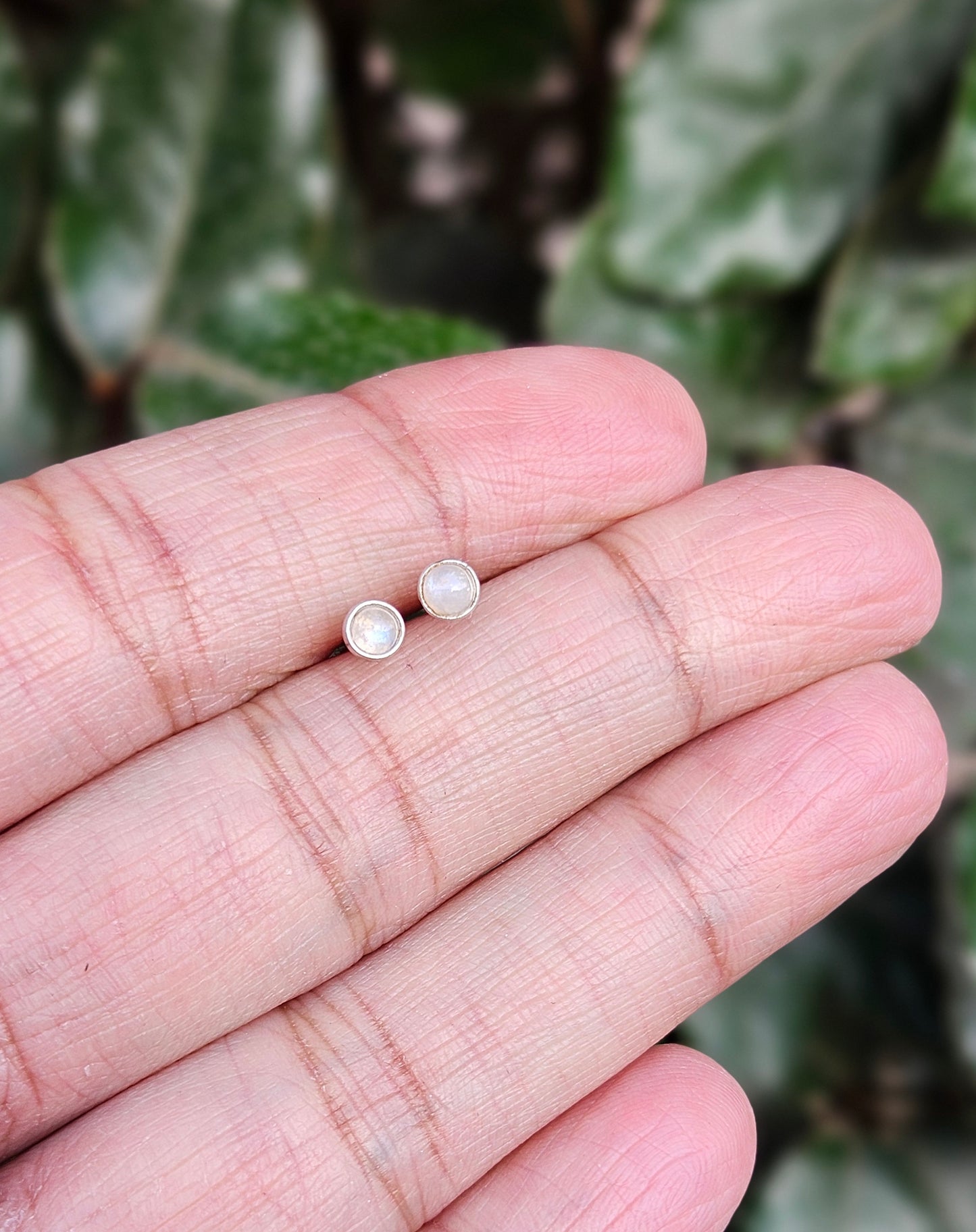 Moonstone Stud Earrings Noor