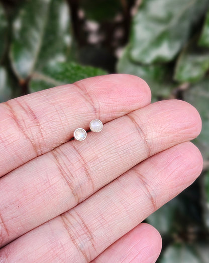 Moonstone Stud Earrings Noor
