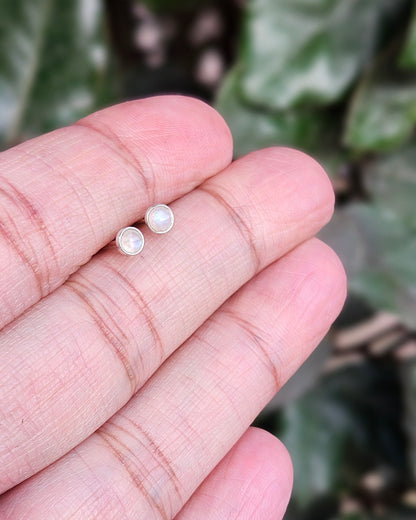 Moonstone Stud Earrings Noor
