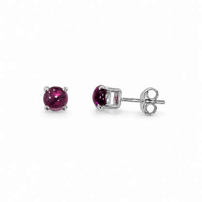 Garnet Stud Earrings Idun