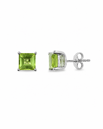 Peridot Stud Earrings Zia