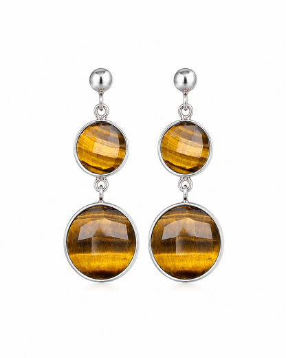 Tiger Eye Earrings Amne