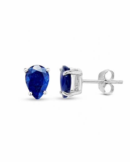 Blauw Saffier Oorknoppen Ariadne