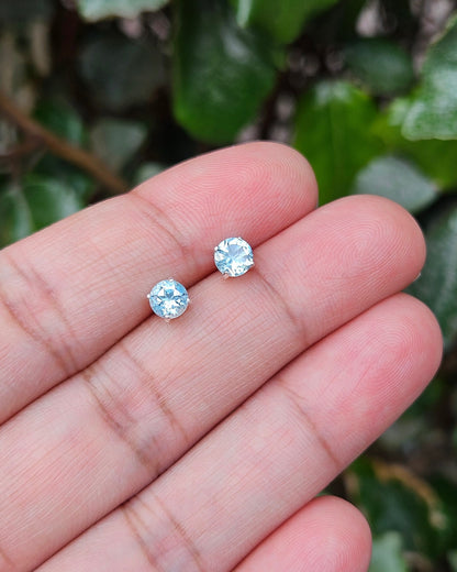 Aquamarine Stud Earrings