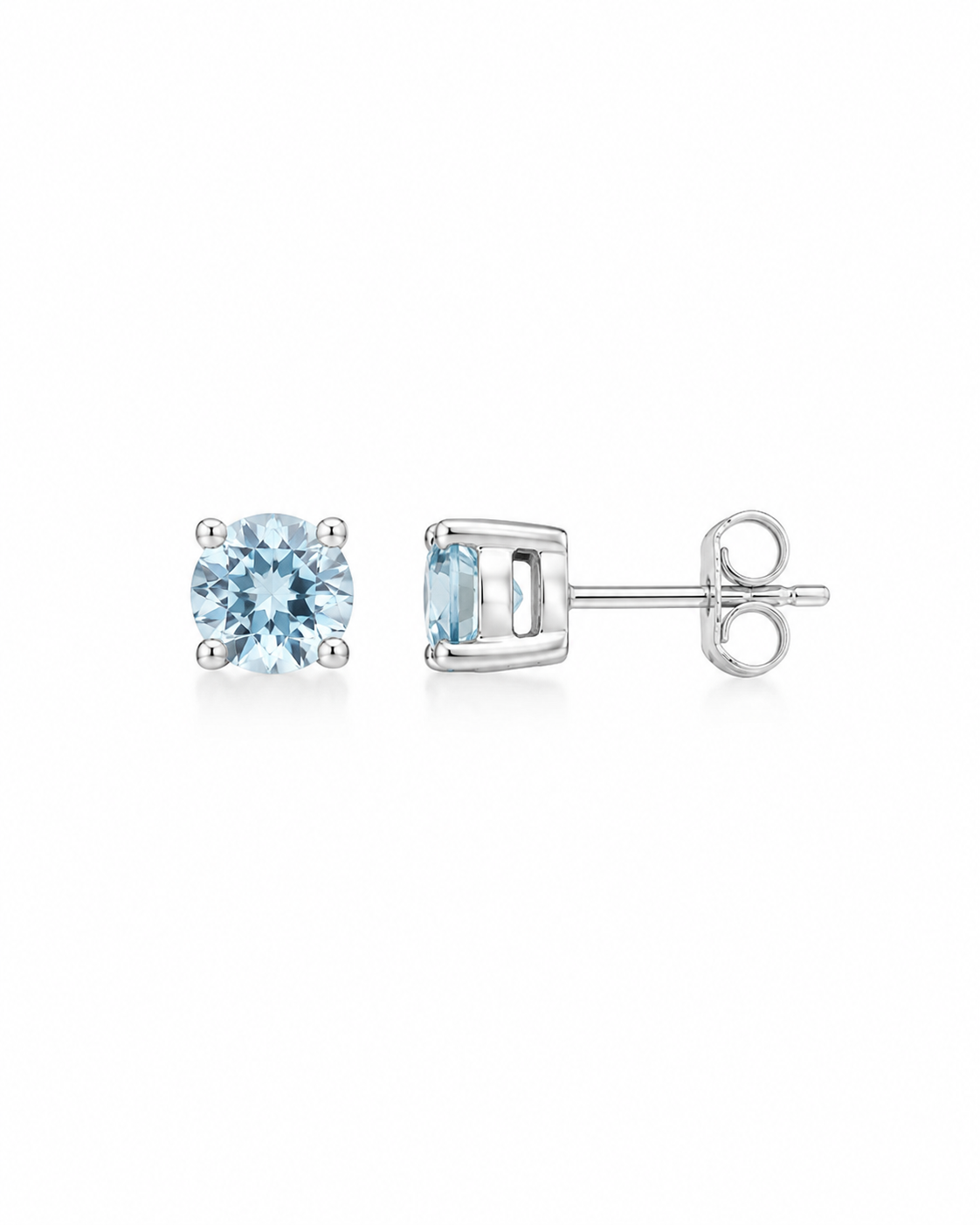 Aquamarine Stud Earrings